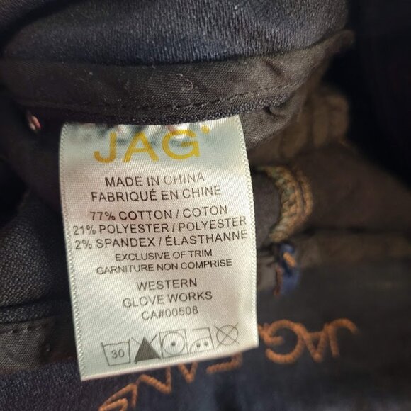 Jag Jeans High Rise Bootcut Dark Wash Denim Jeans KF27 Size 12 Long - Picture 7 of 7